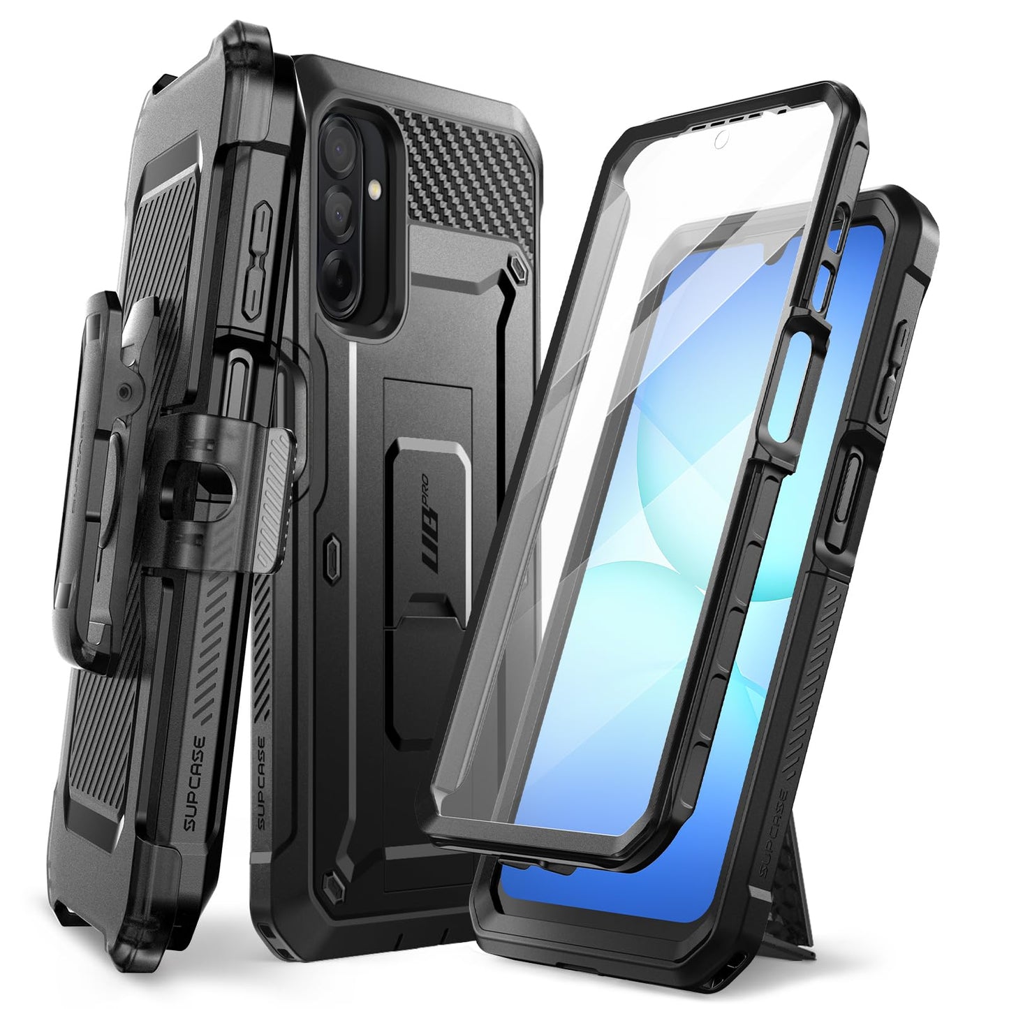 SUPCASE for Samsung Galaxy A17 5G Case Unicorn Beetle Pro, Military-Grade Drop Protection, Built-in Screen Protector, Kickstand Ring Holder, Rotatable