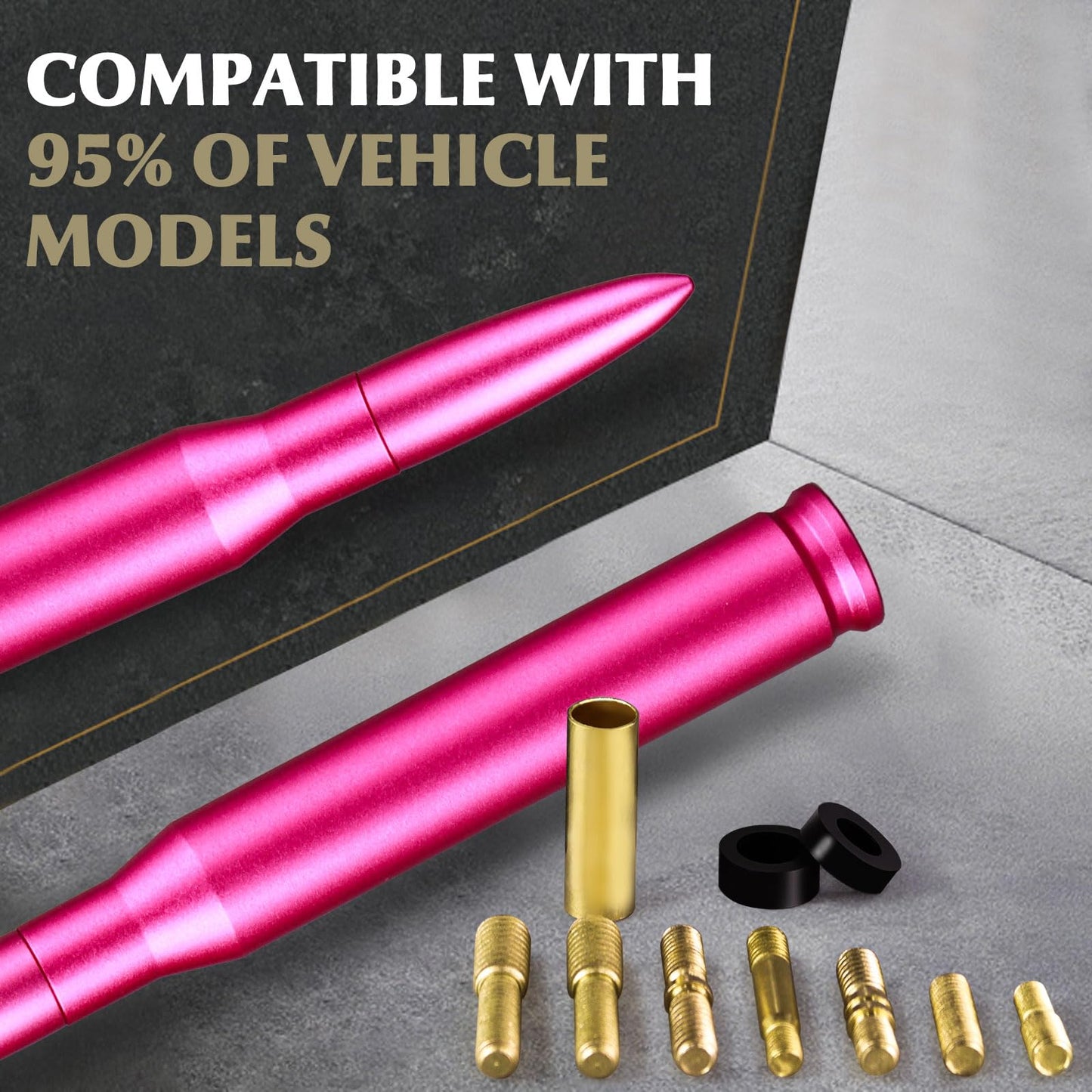 7.8in Car Truck Antenna Bullet Antenna Truck Accessories Silverado 1500 Ford F150 Dodge Ram 1500 GMC Sierra 1500 Ranger Short Replacement Antena para