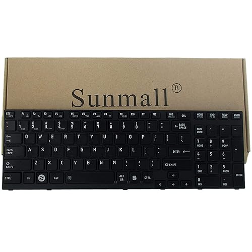 SUNMALL P755 Keyboard Replacement, Laptop Keyboard Replacement Compatible with Toshiba Satellite P750 P750D P755 p755-s5320 P770 P770D P775 p775-s7215