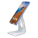 CARCHILE SZ Bling Rhinestone Crystal Adjustable Cell Phone Stand, Phone Holder for Desk, Phone Desktop Holder Stand Compatible with iPhone IPAD