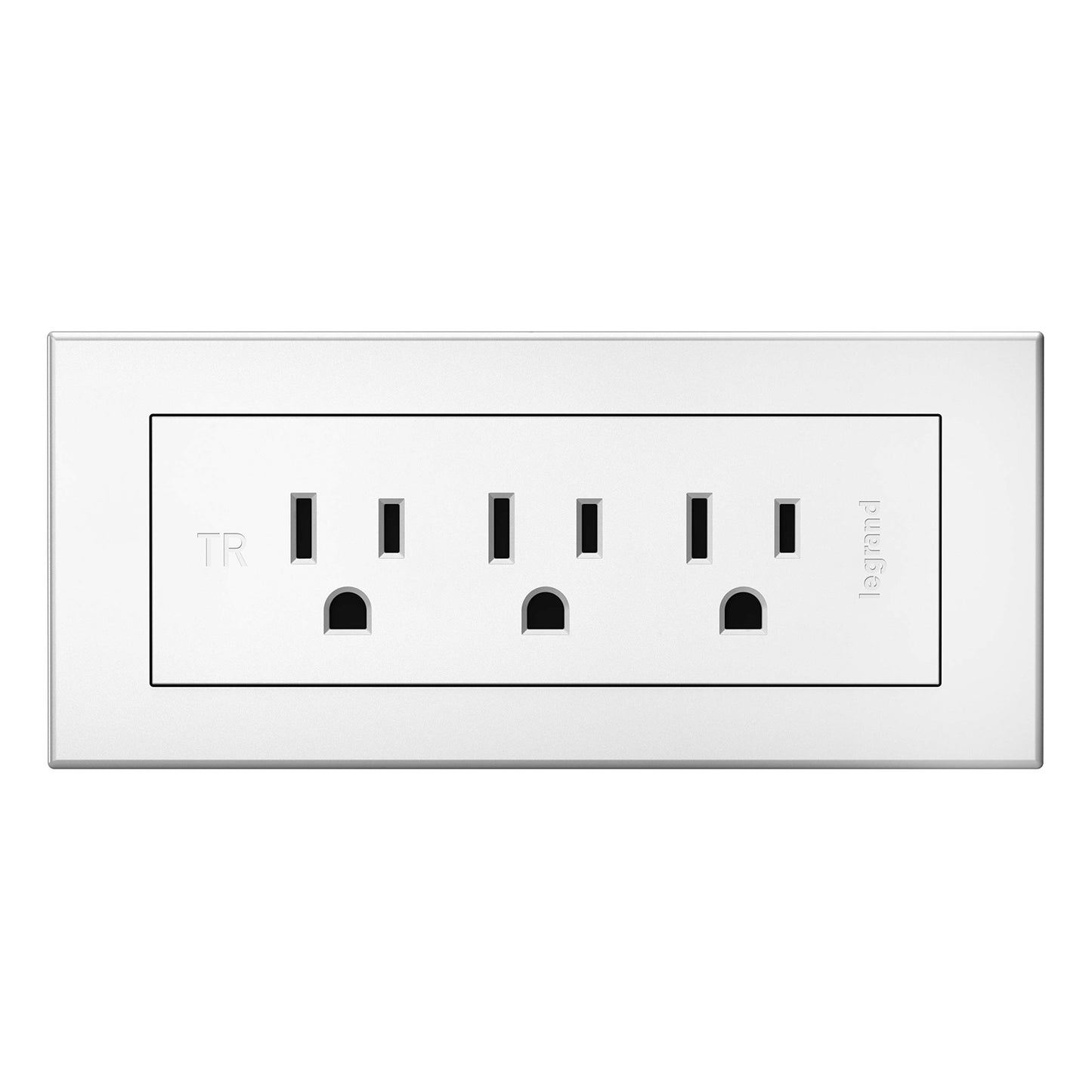 Legrand Wiremold RD3RWH radiant Furniture Power Center, Recessed Power Strip, 3 Outlets, 6 Foot Cord, White