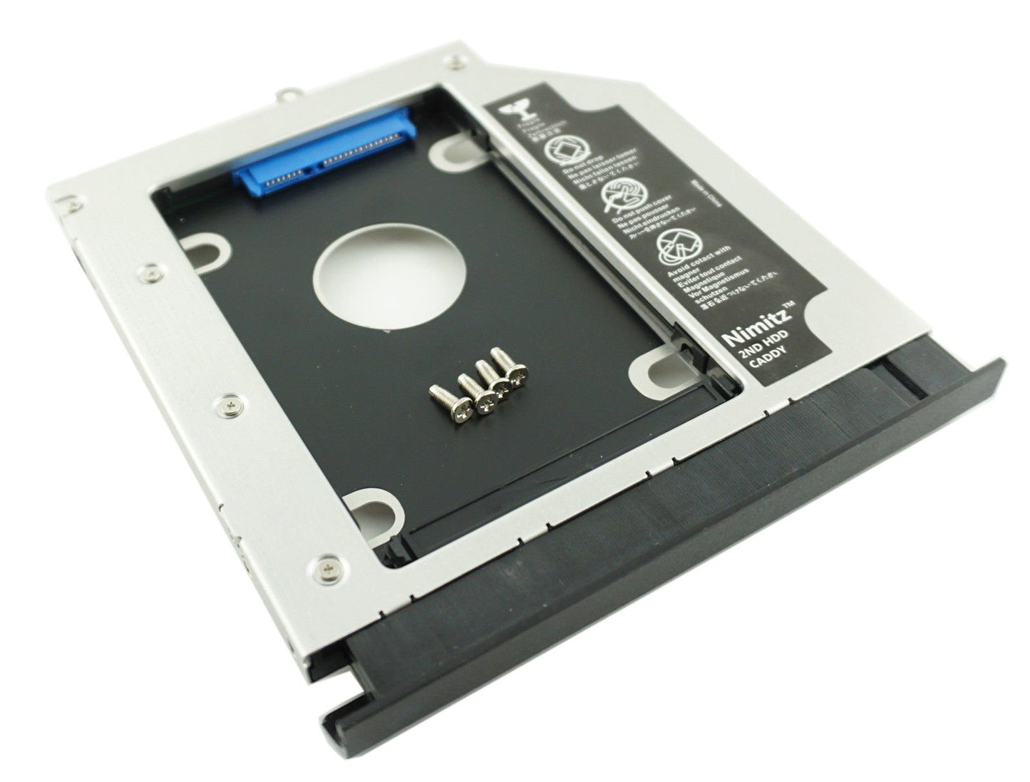 Nimitz 2nd HDD SSD Hard Drive Caddy Compatible with acer E5-572G with Faceplate/Bracket
