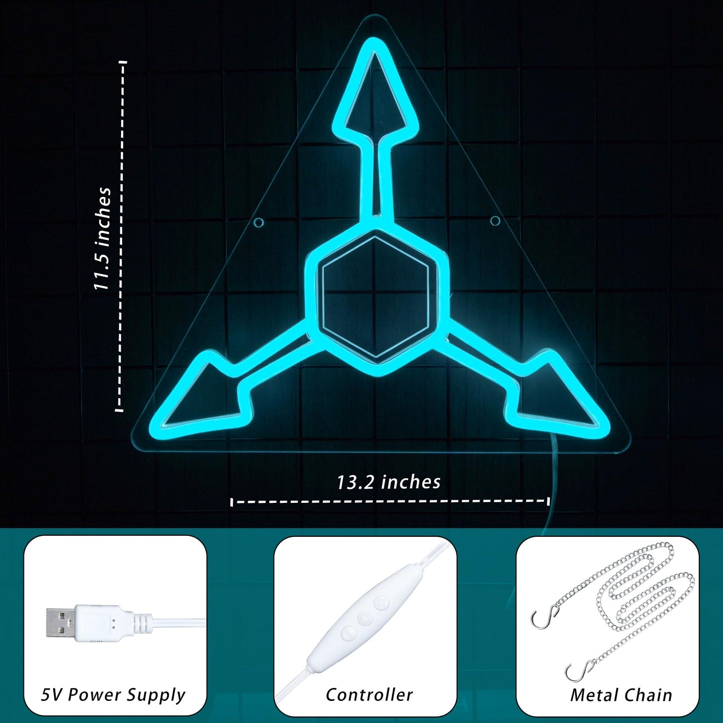 Murder Uzi Neon Sign For Wall Decor Dimmable USB Powered Absolute Solver Neon Light for Gaming Room Man Cave Decor Ideal Modern LED Light