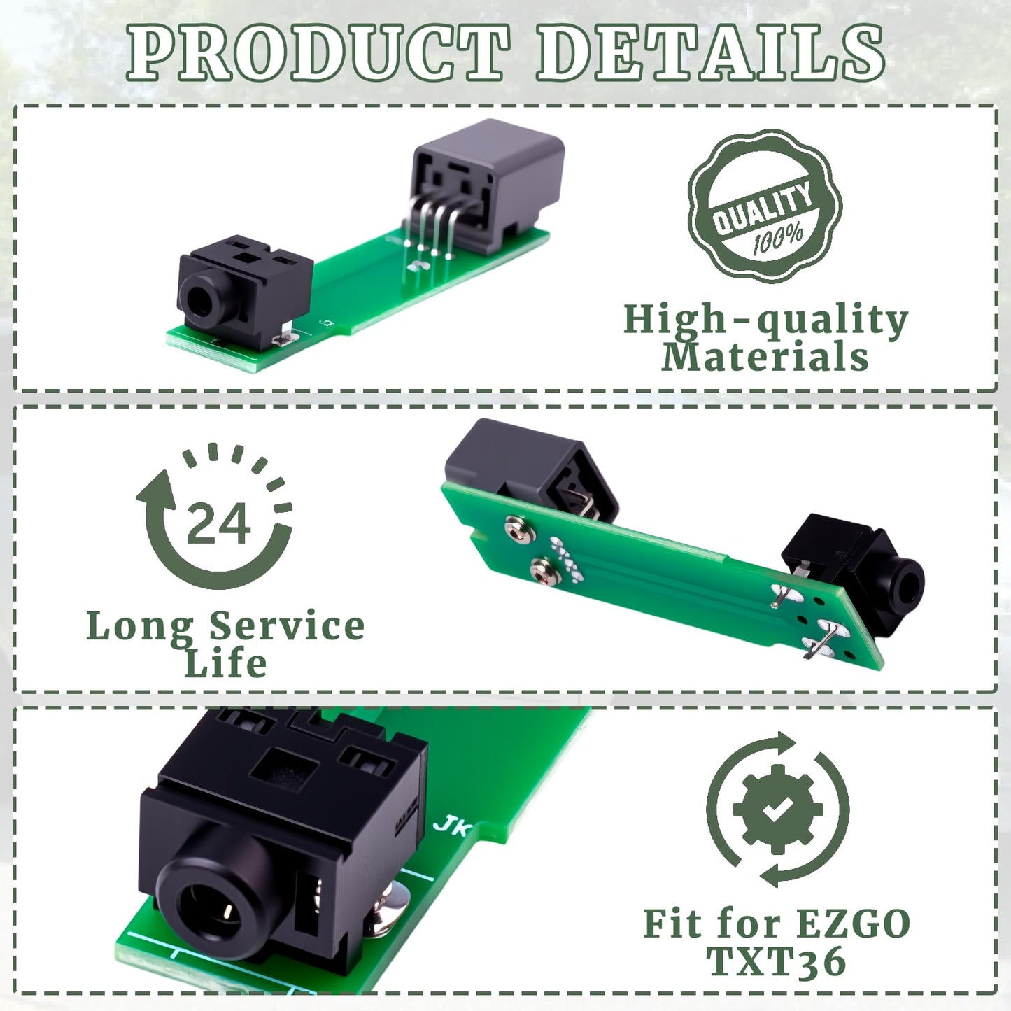 gtpartes Aux Adapter Circuit Board Fit for Toyota Sienna Minivan 2004-2010 Stereo Auxiliary Part Number M3J489018, 86190-AE010 Car Audio Video Input