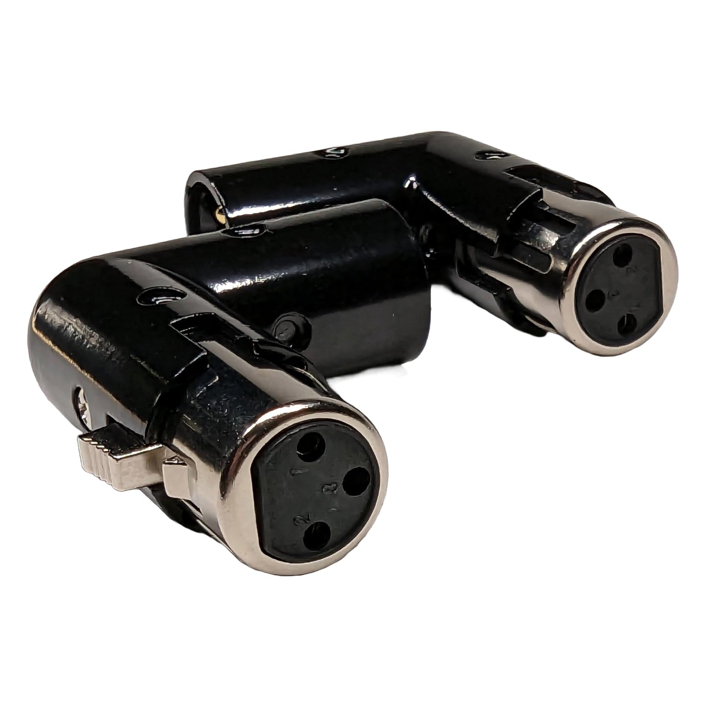 Milestock 2-Pcs 3-PIN XLR Angle Adapter Adjustable Male to Female, XLR 90 Degree, 4 Adjustable Angle Positions