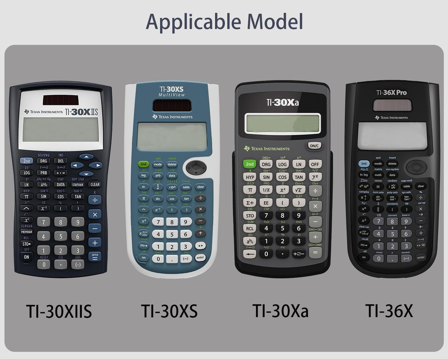 inDomit Hard Protective Travel Case Compatible with Texas Instruments TI-30XIIS TI-30XS TI-30Xa TI-36X Pro Scientific Calculator Case Only