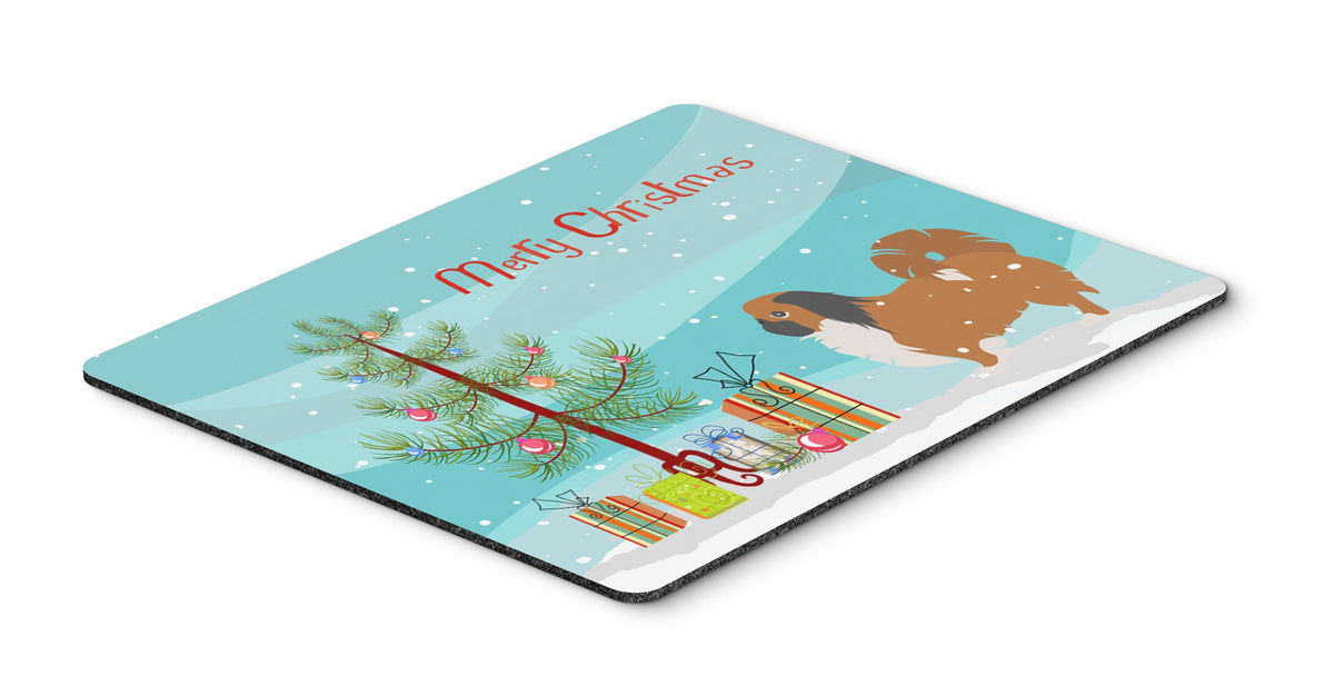 Caroline's Treasures BB2956MP Pekingese Merry Christmas Tree Mouse Pad, Hot Pad or Trivet for Home Office Gaming Working Computers Laptop Mouse