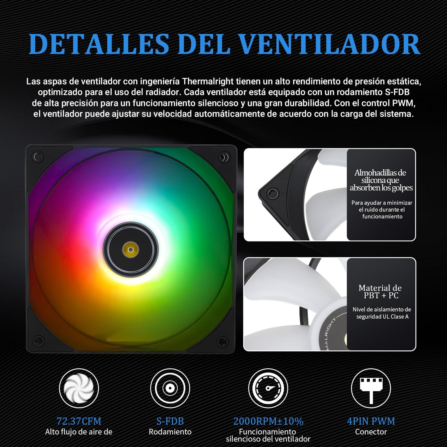 Thermalright Frozen Notte 240 Black ARGB V2 Water Cooling CPU Cooler, 240 Specification CPU Liquid Cooler,Double PWM Fans, S-FDB Bearings, Suitable
