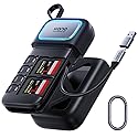 llano F15 2-in-1 High-Speed SD/Micro SD Card Reader Adapter(UHS-II Supported),Holder Case, Built-in Slot Storage, Compatible with iPhone, Android, PC