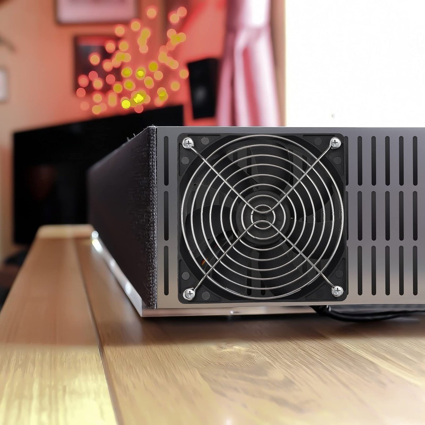 Pinfox 12V DC 120mm Quiet Cooling Fan Silent, Variable Speed Control by 5V to 12V Input, Dual Ball Bearings 3 Pin for PC Computer Case, Home Theater