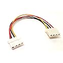 Micro SATA Cables Molex 4 Pin Female to 4 Pin Female Cable 8 Inch