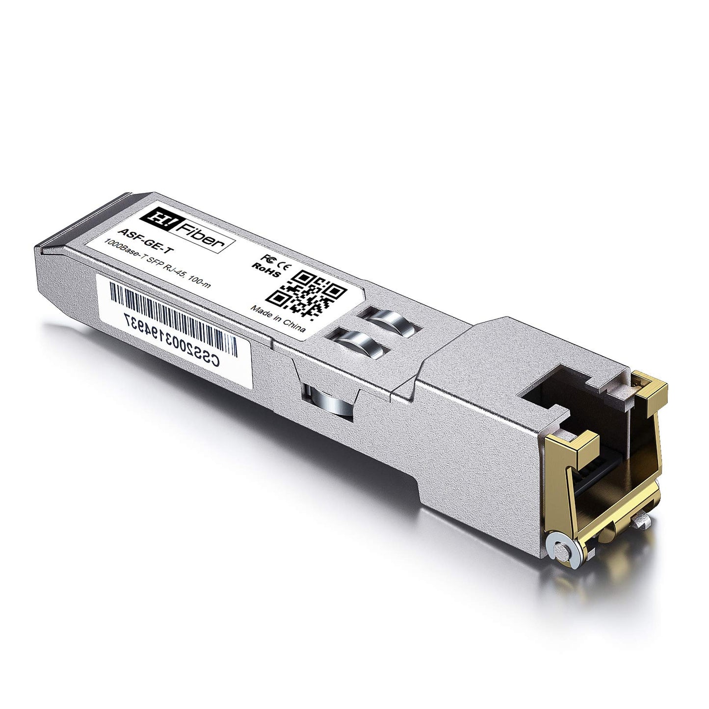 H!Fiber 1.25G SFP to RJ45 Module, 1000Base-T Ethernet SFP+ Copper Transceiver for Cisco SFP-GE-T, Ubiquiti UF-RJ45-1G, Unifi, TP-Link, Mikrotik