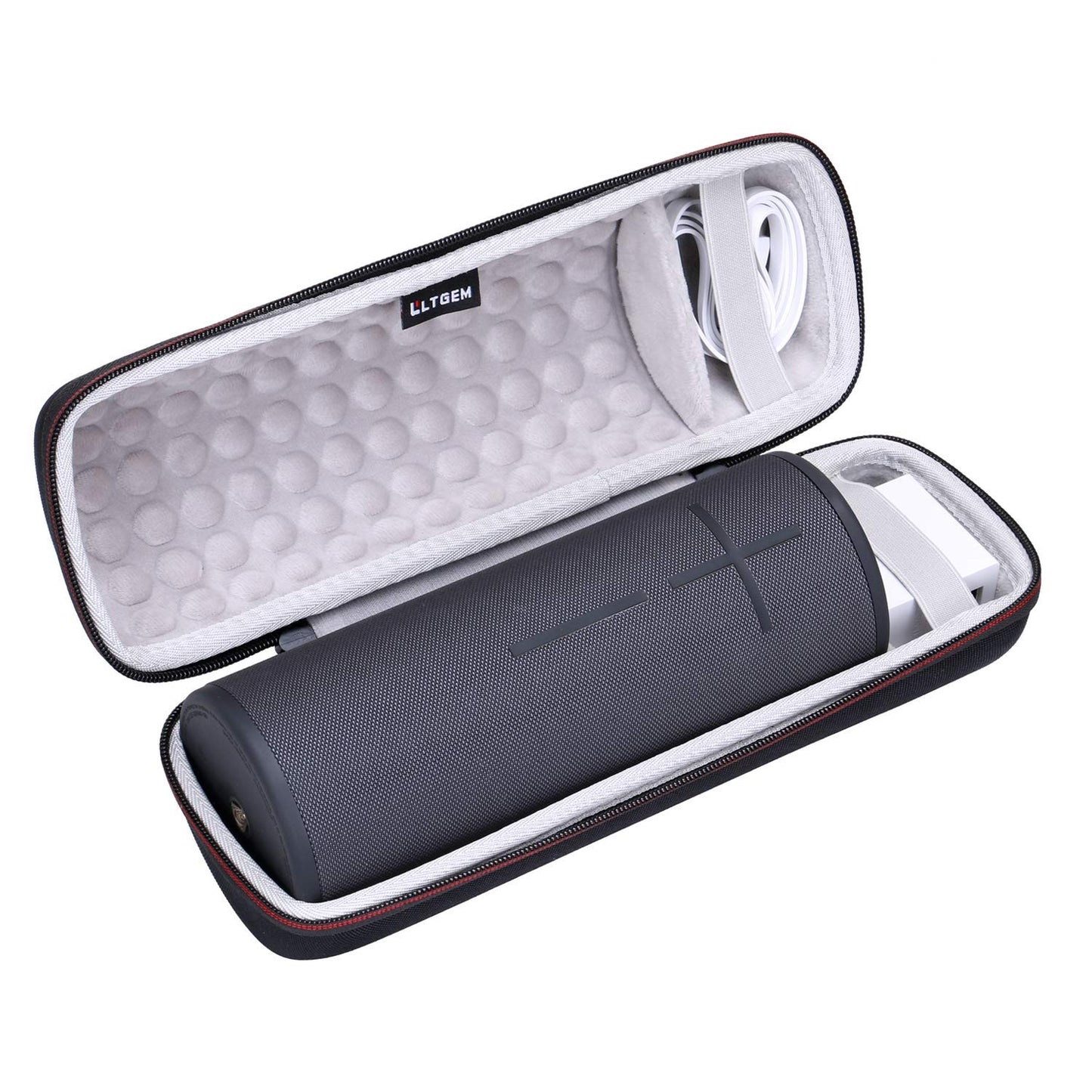 LTGEM Case Compatible with Ultimate Ears MEGABOOM 4/3 Portable Speaker, Black+Gray