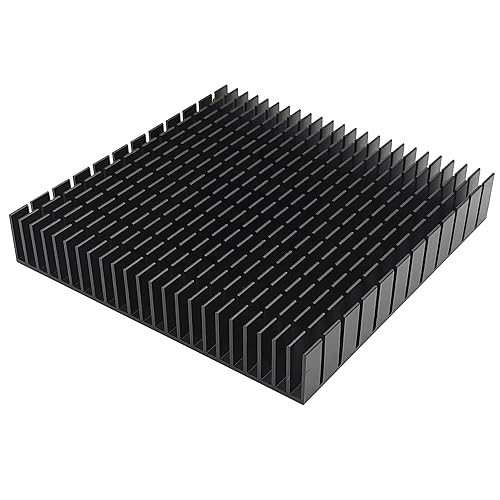 120mm Large Aluminum Heatsink 120x120x20mm / 4.72x4.72x0.79Inch/ Heat Sink Square Cooler for WiFi Router Cooling Base and Power Supply IC Graphics