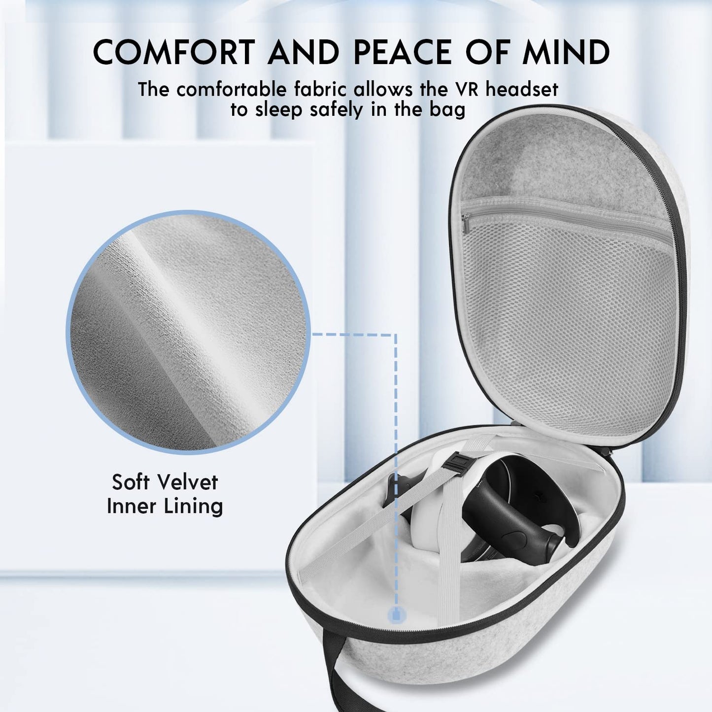 sarlar Hard Carrying Case Compatible with Playstation VR2 Gaming Headset and Touch Controllers Accessories, PS VR2 Portable Case Suitable for Travel