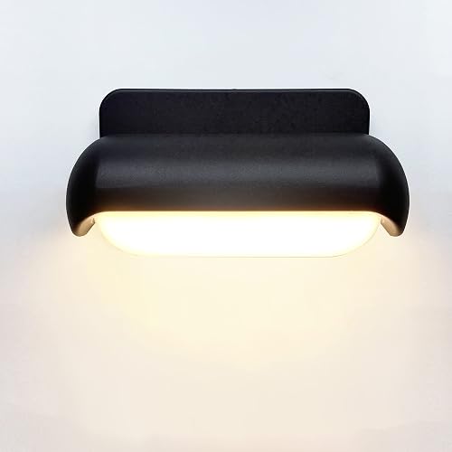 PLUSLED Modern Wall Sconce Outdoor Porch Light Waterproof Patio Lamp LED Wall Light Fixture Aluminum 13W 3000K Front Door Lamp for Indoor & Outdoor