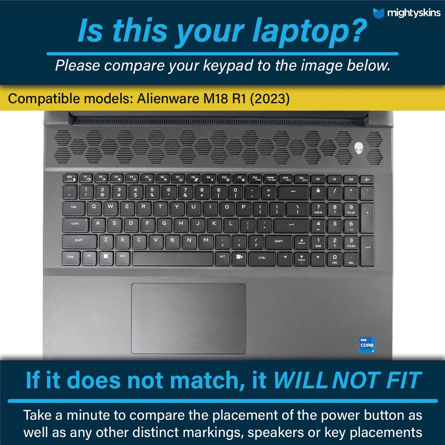 MightySkins Skin Compatible With Alienware M18 R1 (2023) Full Wrap Kit - Succulent | Protective, Durable, and Unique Vinyl Decal wrap cover | Easy…