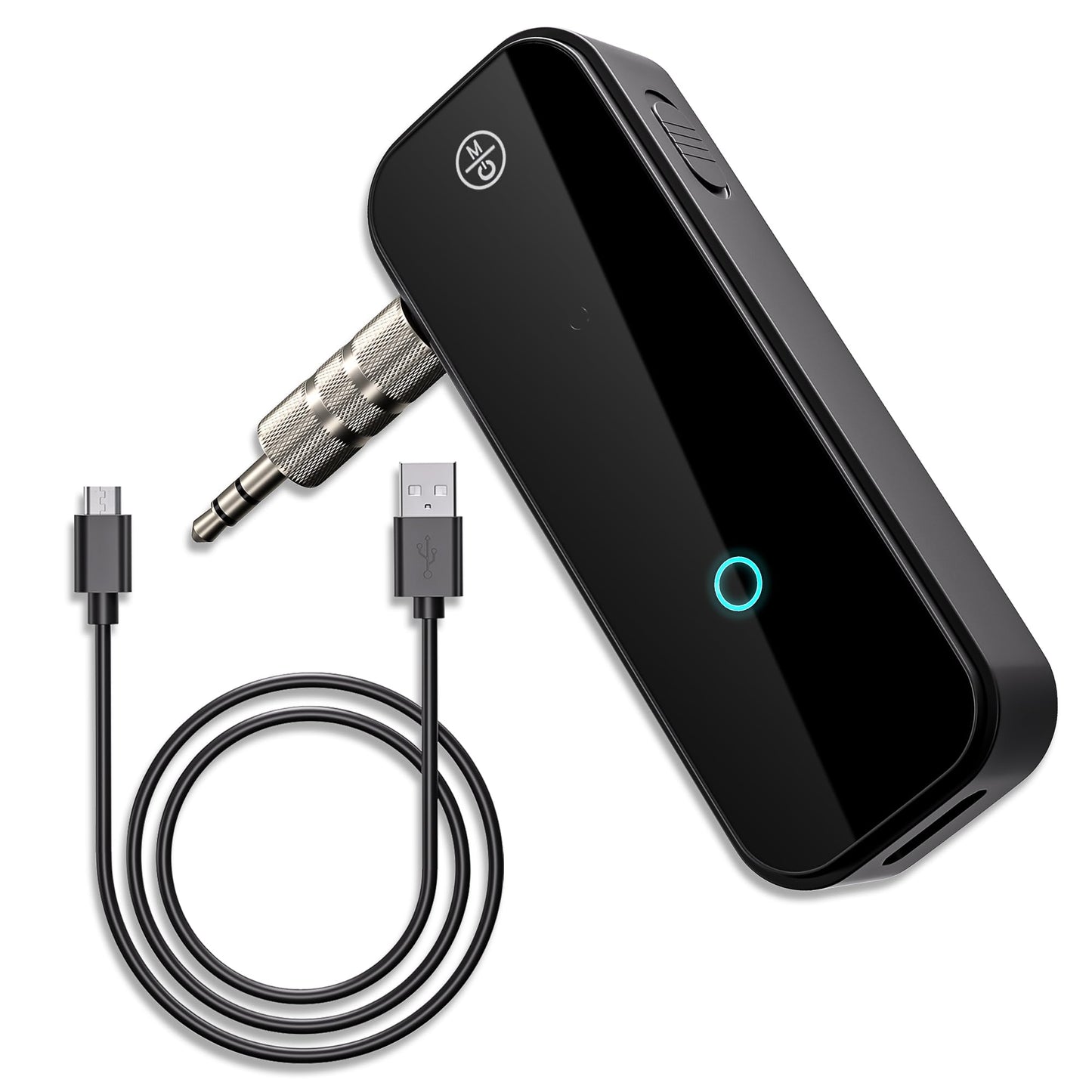 Aux Bluetooth Adapter Portable 3.5mm Blue-tooth Aux Adapter for Car 2 in 1 Wireless Bluetooth Receiver for Car/Home/TV