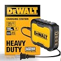DEWALT Heavy Duty 4 Port USB C Charger Block, 100W USB C Charger Intelligent Power Sharing, 6ft Power Cord, Charge 4 Devices Compatible w/DEWALT 20V