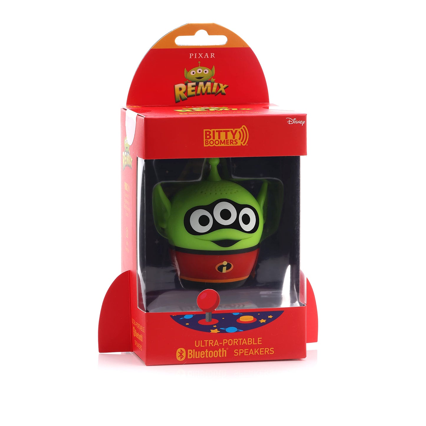 Bitty Boomers Disney Pixar: Alien Remix - Mr Incredible - Mini Bluetooth Speaker