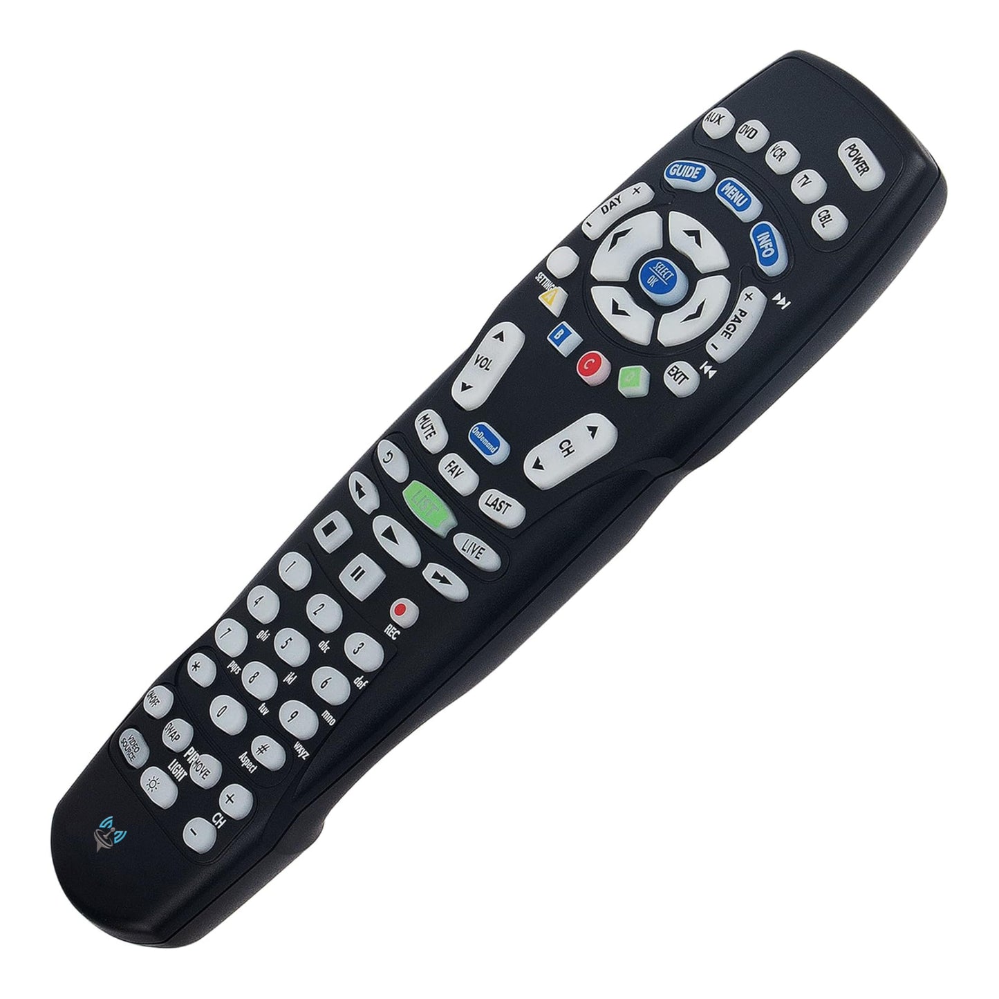 SatelliteSale Replacement Spectrum TV Remote Control RC122 Compatible with Time Warner, Brighthouse and Charter Cable Boxes, Batteries Included