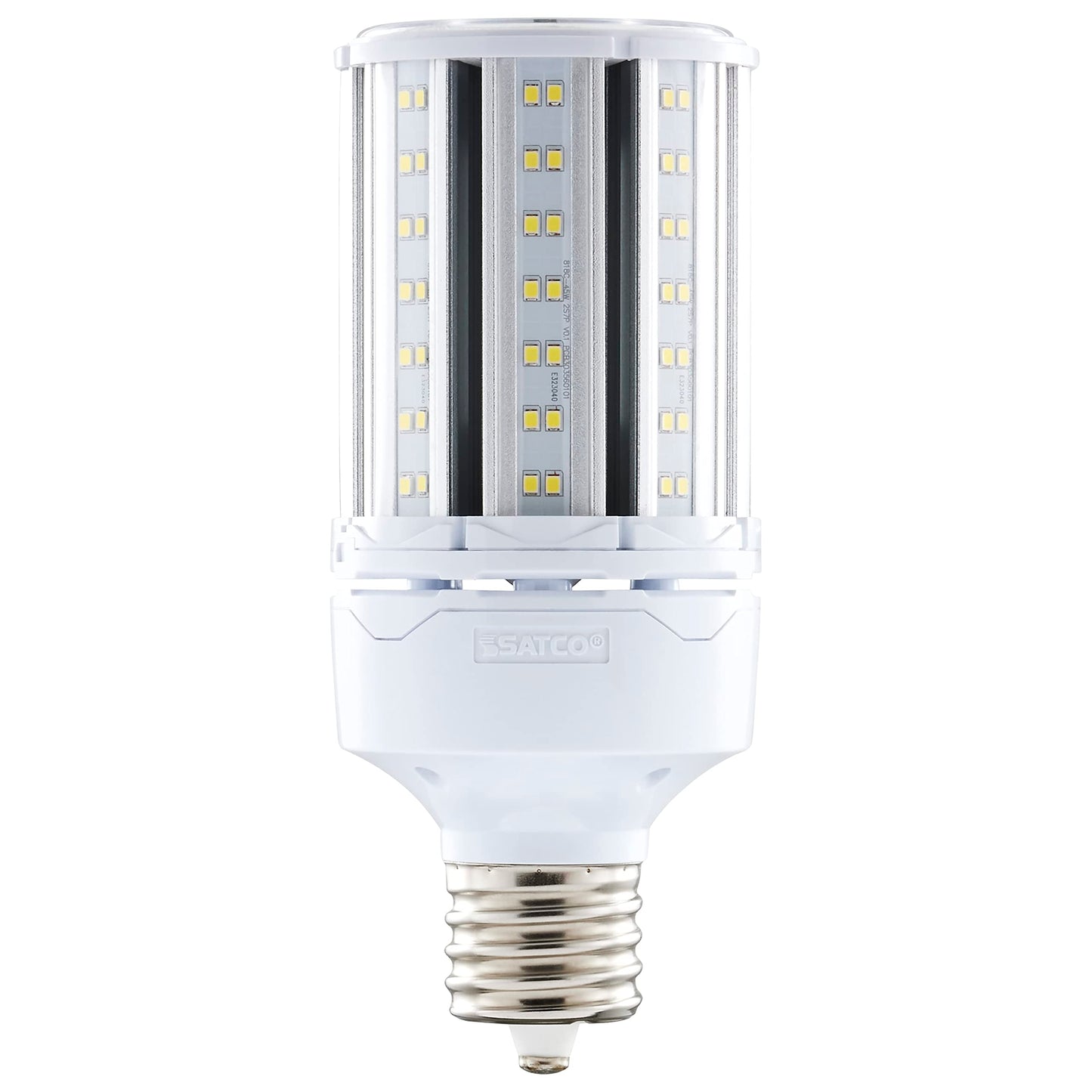 Satco S49393 LED Corncob Light Bulb, Mogul Extended Base, 45W, 35000 Hour Rating, 6210L, Natural Light
