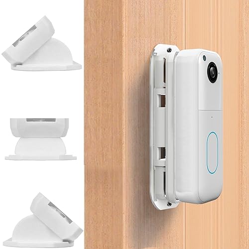 Adjustable (-45°to 45°) Corner Mount for Blink Video Doorbell, Fit for Both 1st Gen & 2nd Gen, Adhesive & Drill Accessories Included, Dual-use Wedge