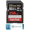 SanDisk 256GB Extreme Pro UHS-II SDXC Memory Card Works with Nikon Z8 Nikon Z6 II, Nikon Z9 Mirrorless Camera (SDSDXEP-256G-GN4IN) Bundle with 1