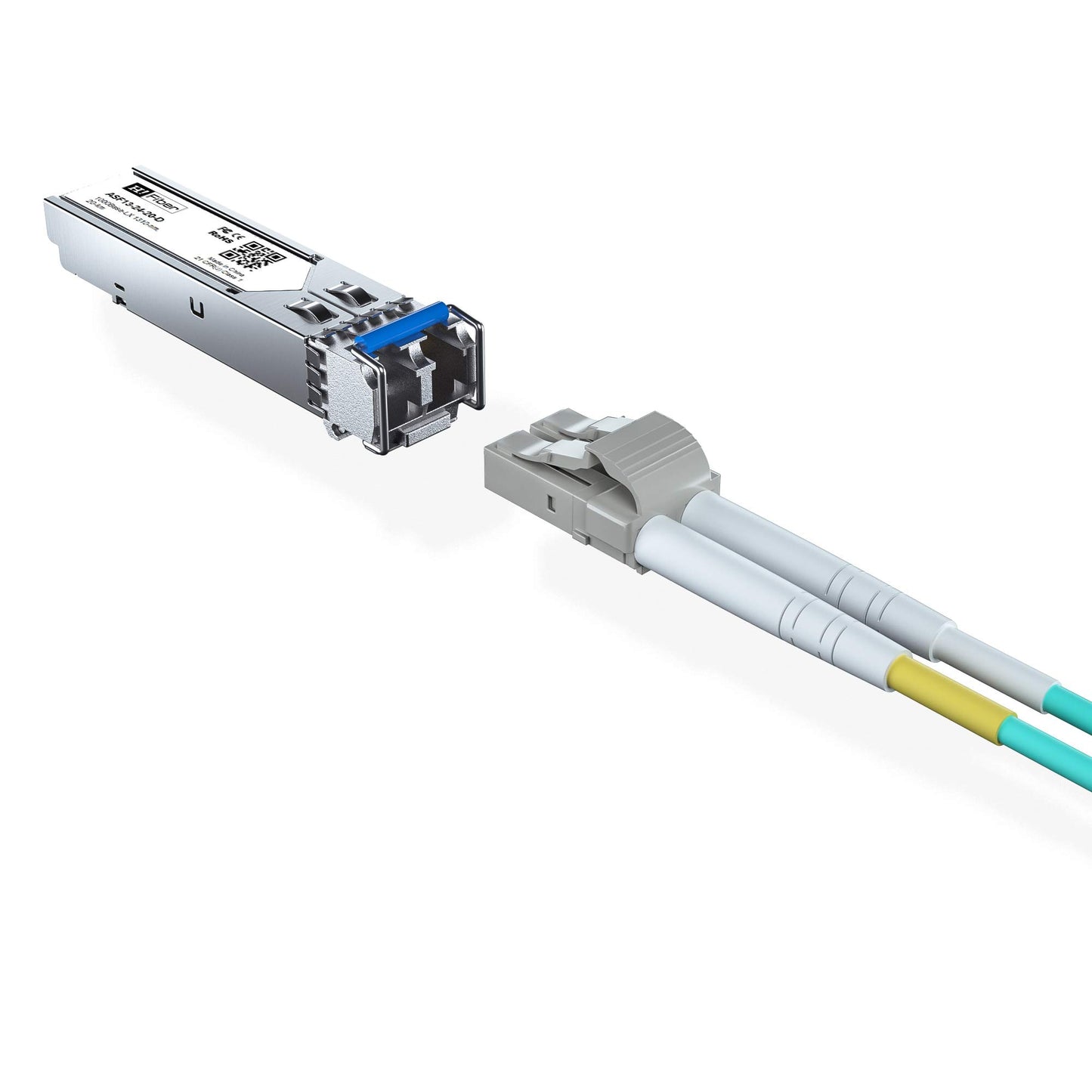 H!Fiber 1.25G Single Mode SFP LC Module, 1000Base-LX/LH Fiber Transceiver for Cisco GLC-LH-SMD, Ubiquiti UF-SM-1G, UniFi, Mikrotik, Intel, Netgear