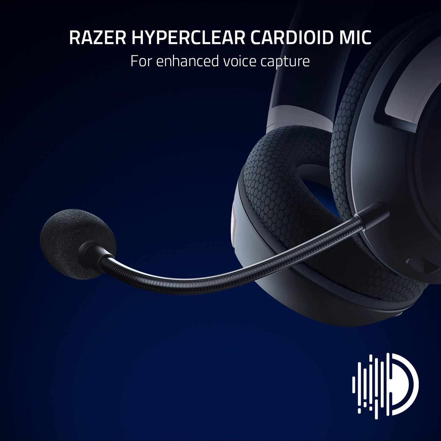 Razer Kaira HyperSpeed Wireless Gaming Headset for PlayStation/PC, Mobile: 50mm Drivers - HyperClear Cardioid Mic - Memory Foam Cushions - Bluetooth
