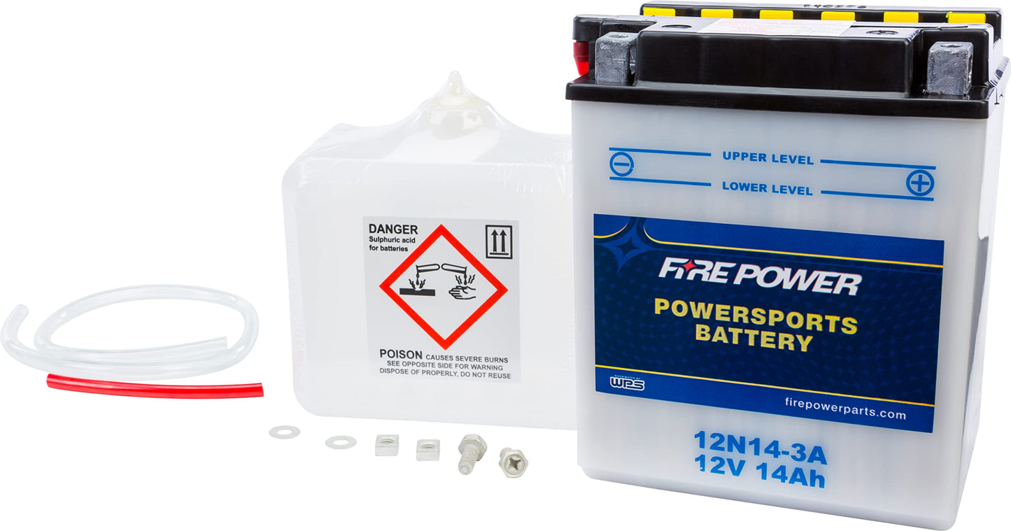 FIRE POWER Battery W/Acid 12V 12N14-3A