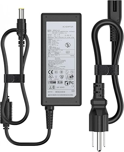 HHZ 14V 4A AC/DC Monitor Power Cord Compatible with Samsung SyncMaster 32” 27" 24" 22" 23" 20" 19" 18" 17" 15” Screen LED LCD TFT, 56W Monitor…