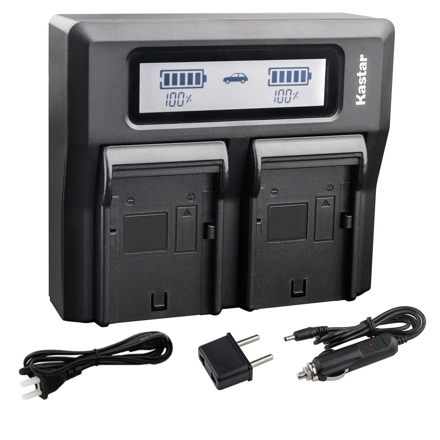 Kastar LCD Fast Charger for Sony NP-F990 Pro NP-F970 and Sony CCD-TR918 CCD-TR930 CCD-TR940 CCD-TR950 CCD-TR97 CCD-TRT97 CCD-TRV101 CCD-TRV119
