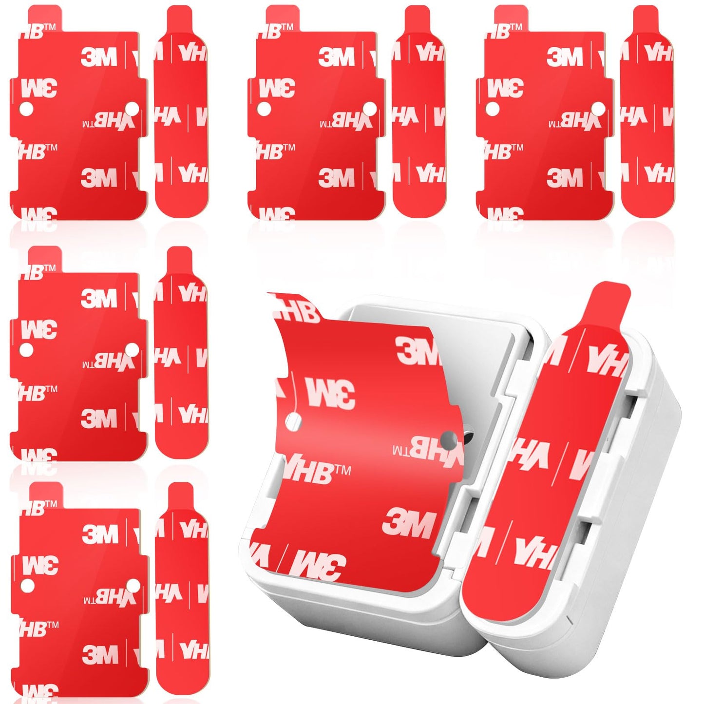 Adhesive Replacement for SimpliSafe Entry Sensor: Pre-Cut Double Sided Tape Sticker (5 Sensors Pads & 5 Magnet Pads) Stick on Door Window, Mounting