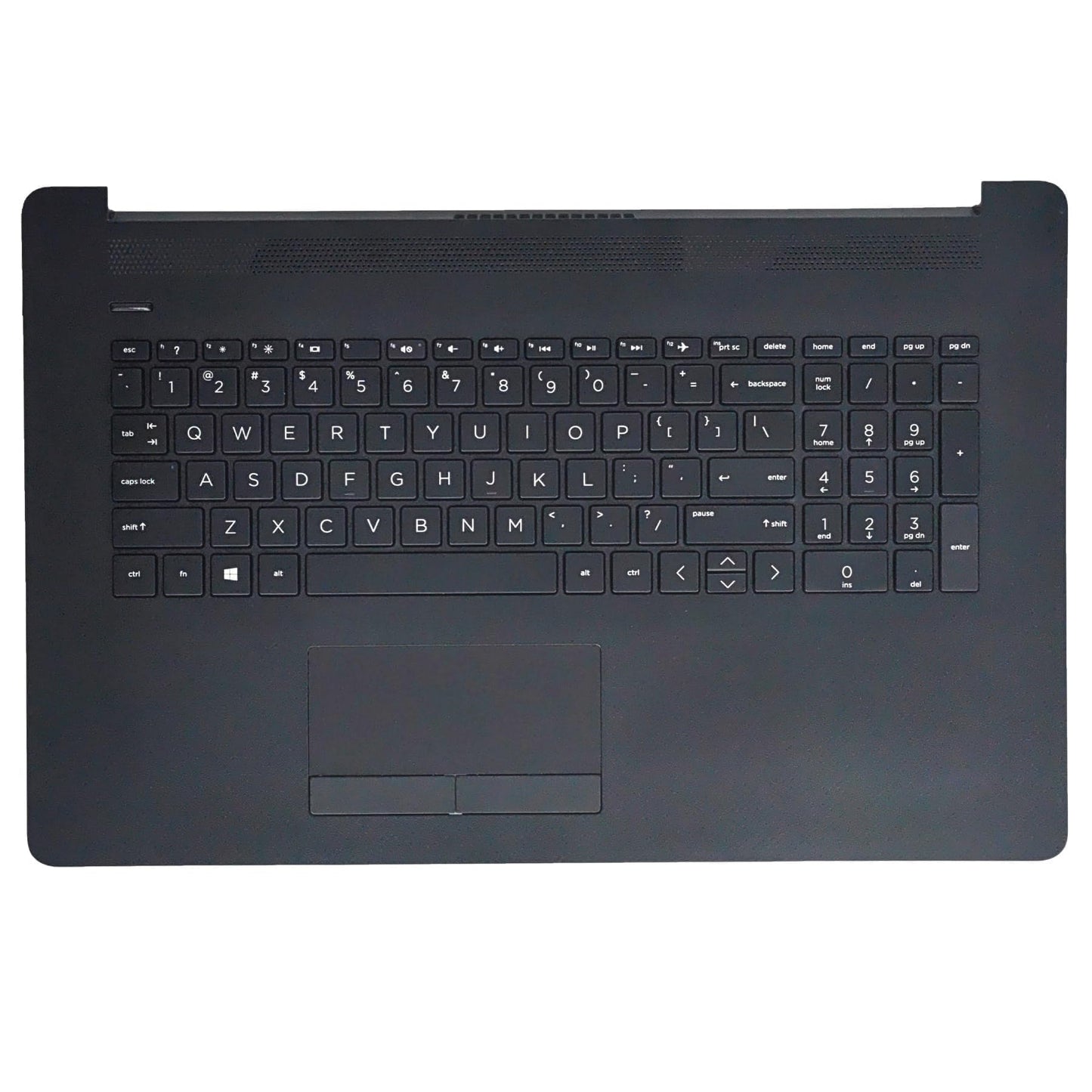 Jxjslp Replacement for HP Laptop 17-by 17-CA 17T-by 17Z-CA Upper Case Palmrest US Keyboard with Non-PTP Function Touchpad Assembly L22751-001