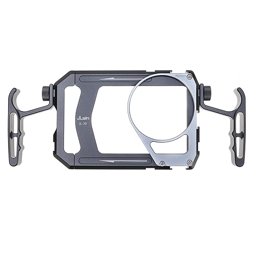 Universal Aluminum Phone Cage Video Rig Kit Stabilizer with Handles + 67mm Thread Filter Adapter Rig for iPhone 17 16 15 14 Pro Max Samsung Cell Phone