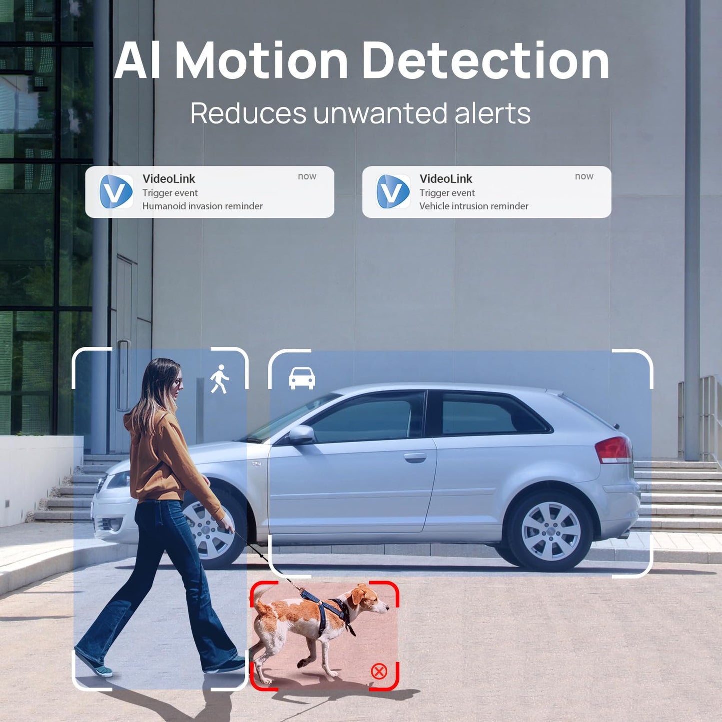 5MP PoE IP Camera,Turret Security Camera with F1.0 Lens Super Aperture, Full Color Night Vision, Human/Vehicle Detection,Built in Mic,2.8mm Lens