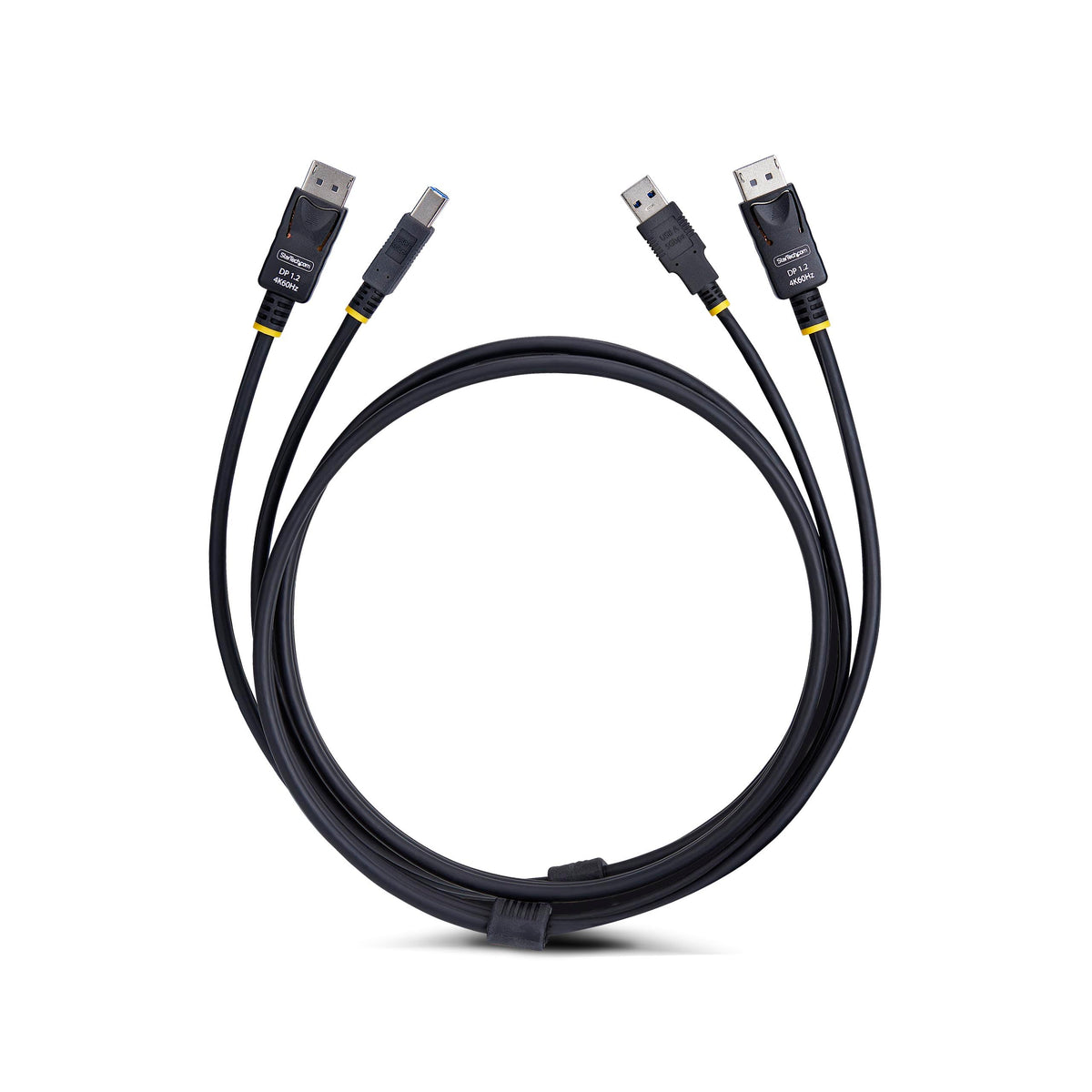 StarTech 6ft DisplayPort and USB 5Gbps KVM Cable, 4K 60Hz, HDR10