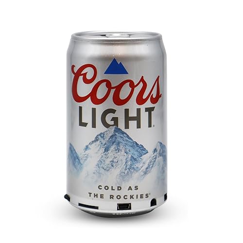 Gabba Goods Coors Light Can Shape Bluetooth Speaker, Portable Wireless Speaker with Bluetooth 5.0, AUX, USB Slot & TF Slot | Loud Bass Sound | Compact