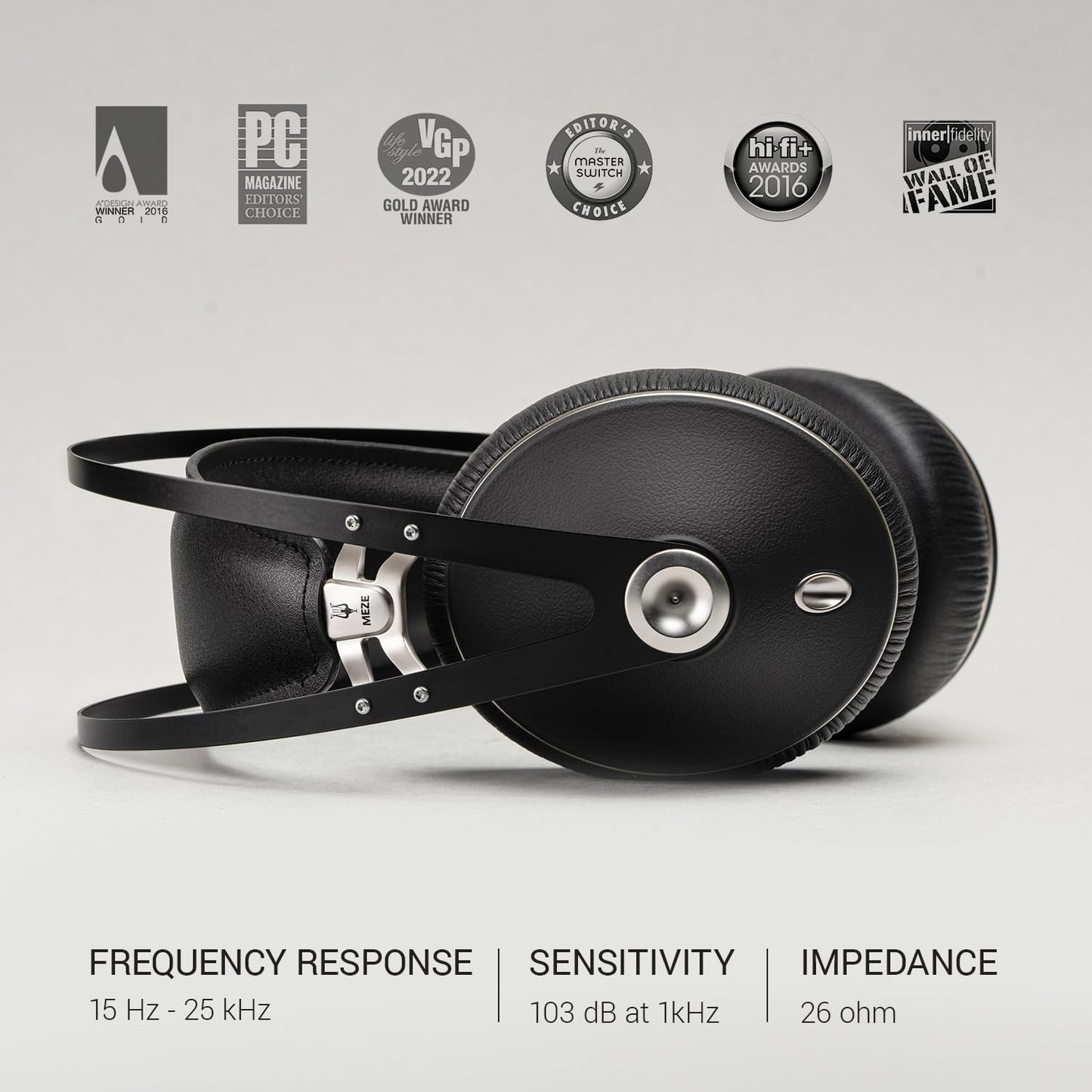 MEZE AUDIO | 99 NEO | Closed-Back Headphones for Audiophiles | Gaming | Podcasts | Home Office | Wired Over-Ear Headphones with Mic and Self…