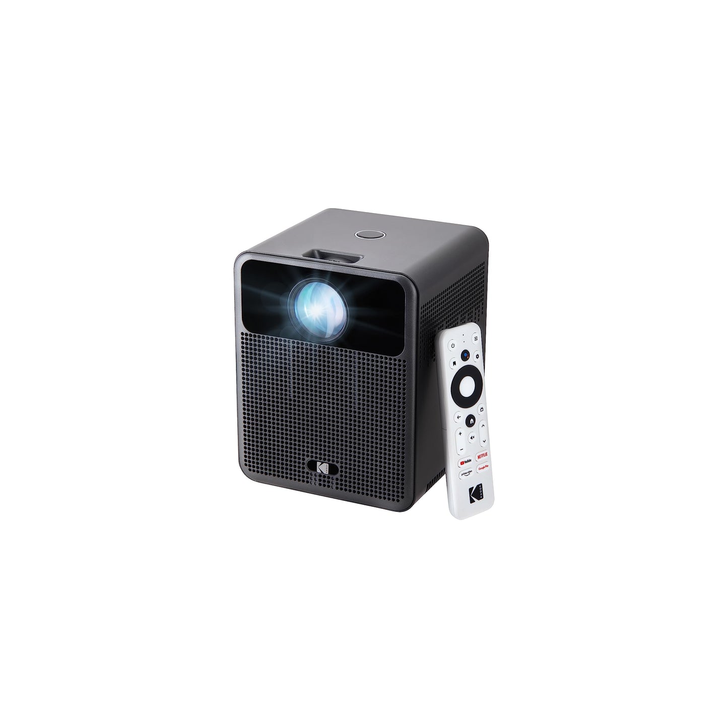 KODAK FLIK HD10 Smart Projector | Android TV 1080P FHD Video Projection System with Google Assistant, Wi-Fi, Bluetooth 5.0, HDMI, USB, Aux & Built-in