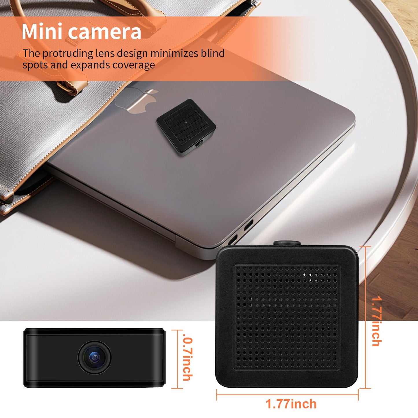 DUVIX Mini Camera Hidden Camera Nanny Cam 1080P WiFi Wireless Surveillance with Motion Detection, Auto Night Vision for Baby/Pet/Nanny Monitoring