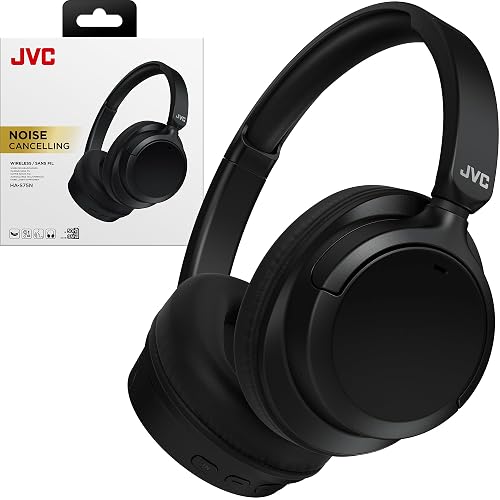 JVC Over Ear Wireless Active Noise Cancelling Headphones - Bluetooth 5.3 - Ambient Mode, 3 Audio Modes, Soft Comfort Pads, 35 Hr Battery, Foldable
