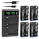 Kastar 4-Pack NP-F580 Battery 7.4V 3500mAh and LTD2 USB Charger Replacement for L Series NP-F530 NP-F550 NP-F570 NP-F750 NP-F770 NP-F930 NP-F950