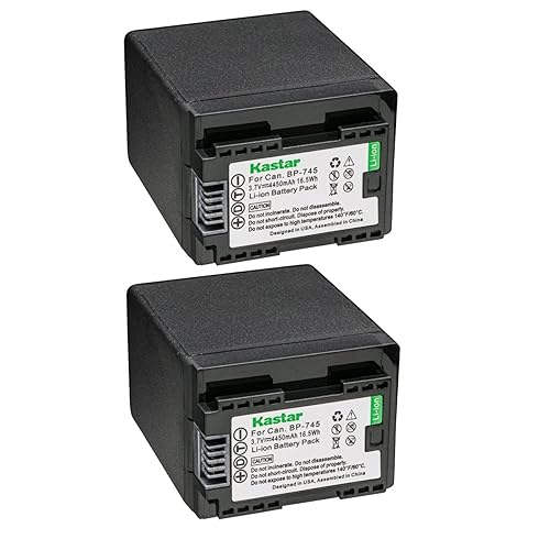 Kastar BP-745 Battery 2-Pack Replacement for Canon VIXIA HF R800 HFR800, LEGRIA HF M36 HFM36, LEGRIA HF M38 HFM38, LEGRIA HF M46 HFM46, LEGRIA HF M52
