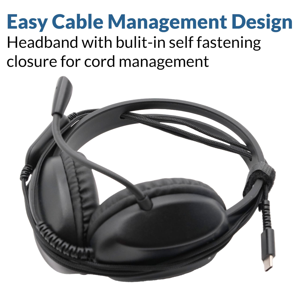 Cyber Acoustics AC-4014 USB-C Headset for PC, Mac, Tablets and Phones