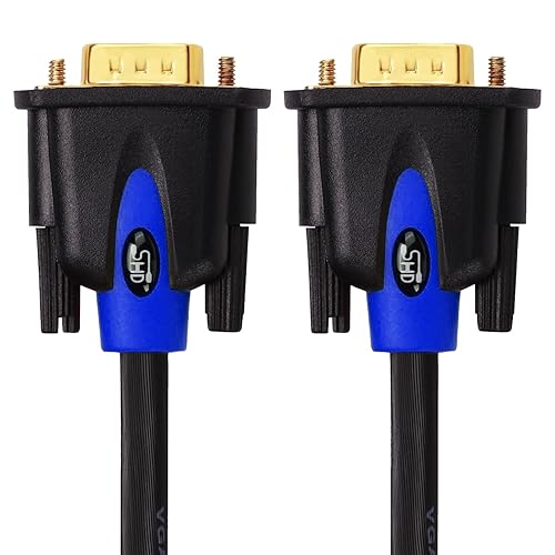 SHD VGA Cable, VGA to VGA HD15 Monitor Cable for PC Laptop TV Projector-3Feet