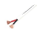 KnuKonceptz CL2/CL3 Home Theater in Wall 10 Gauge OFC White Speaker Wire 100' 10/2 AWG