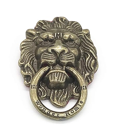 Lion Pattern Cell Phone Ring Stand Holder Colorful Cute Pattern Painted Universal Metal Buckle Finger Ring Kickstand Compatible Various Smartphones