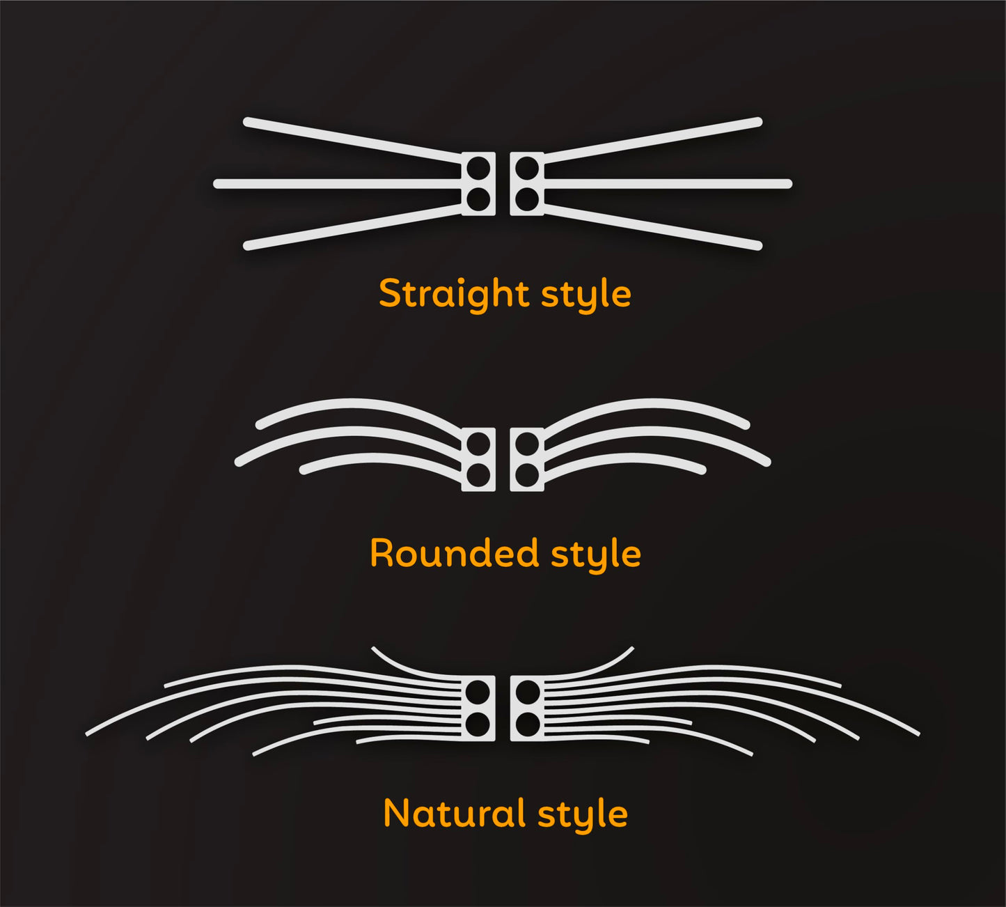 Loki's Whiskers for Lego Ideas 21349 Tuxedo Cat – 6-Pack Snap-In Whisker Accessory (3 Sets), Compatible with 21349, Cat Not Included